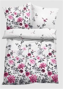 Linon dekbedovertrek - wit - maat 135x200 cm - 100% katoen - bonprix