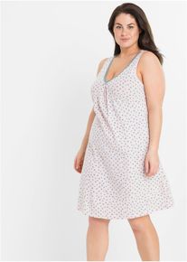 Kort nattkjole i myk viskosemiks, rosa, st&oslash;rrelse 48/50 (XL), bonprix