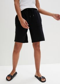 Shorts in felpa con tasche, Nero, Taglia 46/48 (M), bonprix