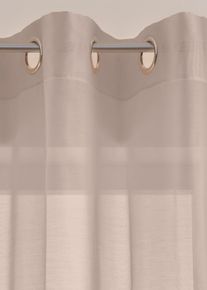 Gardine aus feiner Batist Struktur (1er Pack), grau, Gr&ouml;&szlig;e 145x140 cm, bonprix