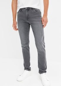 Regular-Fit-Jeans mit Komfortschnitt Tapered, grau, Gr&ouml;&szlig;e 50, mit Baumwolle, bonprix