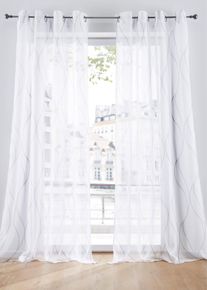 Gardine mit Wellen auch in extralang (1er Pack), wei&szlig;, Gr&ouml;&szlig;e 145x144 cm, bonprix