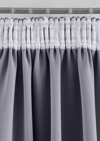Abdunkelnder Vorhang in vielen Gr&ouml;&szlig;en (1er Pack), grau, Gr&ouml;&szlig;e 145x130 cm, bonprix