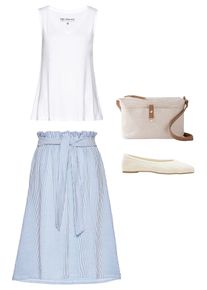 bonprix Femei Geantă textilă de umăr, bej, onesize