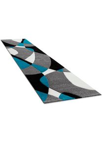 Paco Home L&auml;ufer &raquo;Diamond 664&laquo; rechteckig 18 mm H&ouml;he Teppich-L&auml;ufer, Kurzflor, 3D-Design, modernes geometrisches Muster