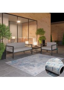 OTTO home Teppich &raquo;M&uuml;lenen&laquo; rechteckig 10 mm H&ouml;he Kurzflor, modernes Design, waschbar, In- und Outdoor geeignet