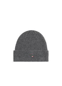 Tommy Hilfiger Beanie &raquo;TH FLAG CASHMERE Premium Line&laquo; mit Umschlag, aus Strick 100% Kaschmir Premium Quality