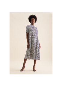 Seidensticker Sommerkleid &raquo;Schwarze Rose&laquo; 1/2 Rundhals Floral blau, Gr&ouml;&szlig;e XL42