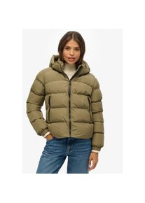 Superdry Steppjacke &raquo;HOODED SPORTS PUFFER JACKET&laquo; mit Kapuze Kunstfaser, relaxed fit gr&uuml;n, Gr&ouml;&szlig;e XL