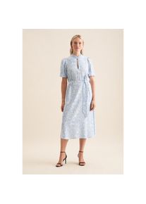 Seidensticker Sommerkleid &raquo;Schwarze Rose&laquo; 1/2 Rundhals Floral blau, Gr&ouml;&szlig;e S(36)