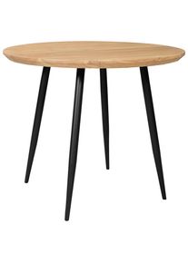 Stylife Esstisch, Schwarz, Akaziefarben, Holz, Metall, Akazie, Hartholz, rund, konisch, 80x76x80 cm, Esszimmer, Esstische, Esstische rund