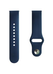 Evelatus 22mm Silicone Loop (22 mm, Silicone), Uhrenarmband, Blau