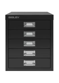 Bisley, Aktenschrank, MultiDrawer L125 Schubladenschrank schwarz mit 5 Schubladen 27,9 x 38,0 x 32,5 cm (27.90 x 38 x 32.50 cm)