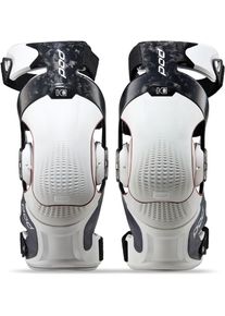 POD K8 3.0 Forged Carbon, knee braces unisex , color: White/Black , size: XXL