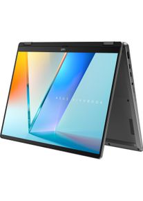 ASUS Vivobook 14 Flip (14", 1000 GB, 16 GB, DE, Intel Core Ultra 7 256V), Notebook, Grau