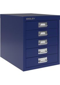 Bisley, Aktenschrank, MultiDrawer L125 Schubladenschrank oxfordblau mit 5 Schubladen 27,9 x 38,0 x 32,5 cm