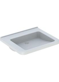 Geberit, Waschbecken, Renova Nr. 1 Comfort, Waschtisch, unterfahrbar,650x550 mm, ohne Hahnloch, ohne &Uuml;berlauf, we (550 mm, 650 mm)