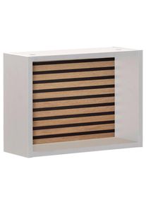 Mid.you Regal , Wei&szlig;, Eichefarben , Holzwerkstoff , 40.2x30.2x15.7 cm , Beim&ouml;bel erh&auml;ltlich, h&auml;ngend, in verschiedenen Holzdekoren erh&auml;ltlich , Wohnzimmer, Regale, B&uuml;cherregale