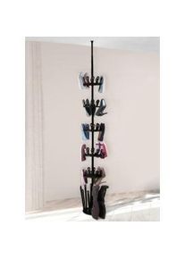 Wenko, Schuhschrank, Teleskop-Schuhregal Achilles schwarz 30,0 x 30,0 x 100,0-300,0 cm