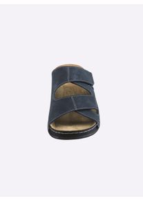 Herren Pantolette mit Antishock-Ausstattung in jeansblau ,Gr&ouml;&szlig;e 45, WITT, 100% Lederimitat