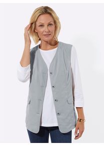 Dames Functioneel gilet van microgaren in steengrijs ,maat 38, WITT, 100% Polyester