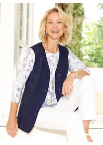 Damen Funktionsweste in Mikrofaser-Qualit&auml;t in marine ,Gr&ouml;&szlig;e 54, WITT, 100% Polyester