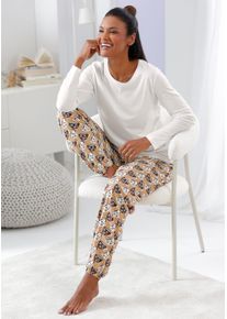 w&auml;schepur Damen Schlafanzug-Shirt in ecru ,Gr&ouml;&szlig;e 36/38, Witt, 50% Baumwolle, 50% Modal