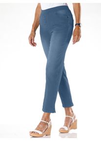 Damen 7/8-Jeans in blue-bleached ,Gr&ouml;&szlig;e 25, WITT, 78% Baumwolle, 20% Polyester, 2% Elasthan