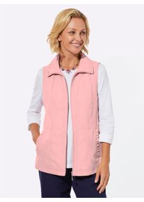 Damen Weste mit Raffungen in hortensie ,Gr&ouml;&szlig;e 42, WITT, 89% Polyester, 11% Polyamid