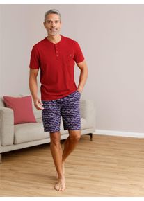 Herren Shortys in marine-apfel-bedruckt + marine-kirsche-bedruckt ,Gr&ouml;&szlig;e 44/46, Witt, 100% Baumwolle