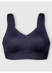 w&auml;schepur Dames Comfortbeha zonder beugel in marine + heide ,maat 100A, Witt, 82% Polyamide, 18% Elastan