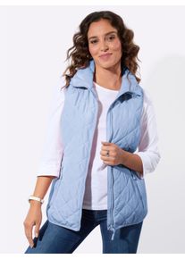 Damen Steppweste in Microfaser-Qualit&auml;t in eisblau ,Gr&ouml;&szlig;e 48, WITT, 100% Polyester. Wattierung: 100% Polyester