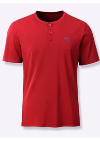 Herren Schlafanzug-Shirt in kirsche ,Gr&ouml;&szlig;e 44/46, Witt, 100% Baumwolle