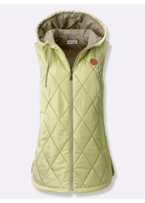 Damen Steppweste mit Kapuze, pflegeleicht in pistazie ,Gr&ouml;&szlig;e 50, WITT, 100% Polyester. Wattierung: 100% Polyester