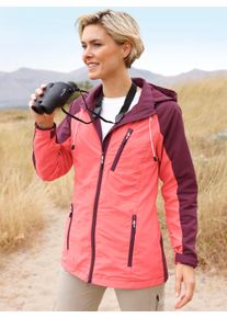 Dames Functioneel jack met 1 binnenzak met ritssluiting in grapefruit/bordeaux ,maat 38, Witt, 100% Polyamide. Netstof: 100% Polyester. Mouwvoering: 