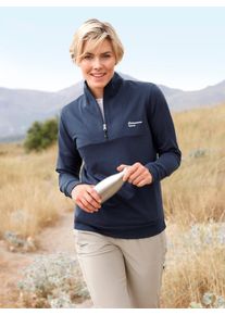 Dames Sweatshirt met schipperskraag in marine ,maat 36/38, Witt, 50% Katoen, 50% Polyester
