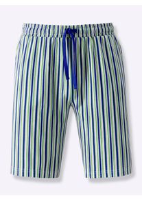 Herren Hose kurz in royalblau-apfel-gestreift ,Gr&ouml;&szlig;e 44/46, WITT, 100% Baumwolle