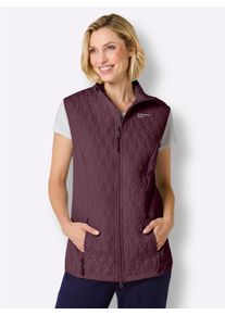 Dames Functioneel gilet met elastische zijkanten in bordeaux ,maat 38, Witt, 100% Polyester. Wattering: 100% Polyester