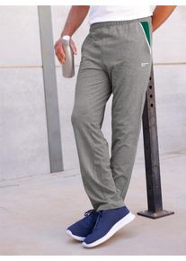 Damen Freizeithose mit kontrastfarbigen Taschenbeuteln in grau-meliert ,Gr&ouml;&szlig;e 52/54, Witt, 60% Baumwolle, 40% Polyester