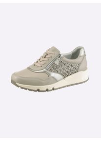 Reflexan Dames Veterschoen, geschikt voor hallux valgus in steengrijs ,maat 42, Witt, 100% Glad leer