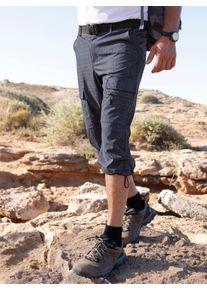 Damen Funktionshose inklusive G&uuml;rtel in marine-gemustert ,Gr&ouml;&szlig;e 56, Witt, 93% Polyester, 7% Elasthan