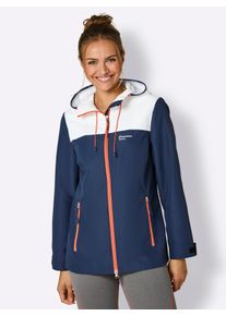 Damen Funktionsjacke , wind- und wasserabweisend in dunkelblau-wei&szlig; ,Gr&ouml;&szlig;e 52, Witt, 100% Polyester. Netzware: 100% Polyester. &Auml;rmelfutter: 100% 