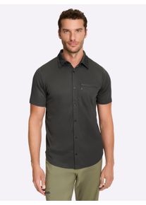 Damen Funktionsshirt in Wabenstruktur in graphit ,Gr&ouml;&szlig;e 45/46, Witt, 100% Polyester