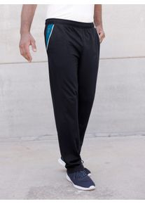 Heren Vrijetijdsbroek met contrastkleurige zakken in marine ,maat 24/25, Witt, 60% Katoen, 40% Polyester