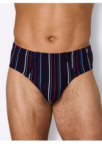 Heren Slip in marine + marine gestreept ,maat 5, Witt, 100% Katoen