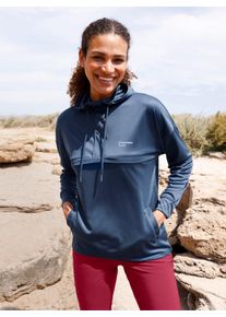 Damen Freizeitshirt mit verdecktem Rei&szlig;verschluss in dunkelblau ,Gr&ouml;&szlig;e 48/50, Witt, 100% Polyester