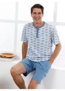 Herren Shorty in mittelblau-champagner ,Gr&ouml;&szlig;e 44/46, Witt, 100% Baumwolle