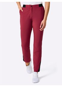 Damen Trekkinghose mit Leistentaschen hinten in kirsche ,Gr&ouml;&szlig;e 50, Witt, 93% Polyester, 7% Elasthan