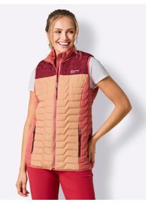 Dames Bodywarmer met elastische zijkanten in kers ,maat 38, Witt, 100% Polyester. Inzet: 88% Polyester, 12% Elastan. Wattering: 100% Polyester