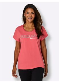 feel good Dames Shirt in grapefruit ,maat 36/38, Witt, 95% Katoen, 5% Elastan